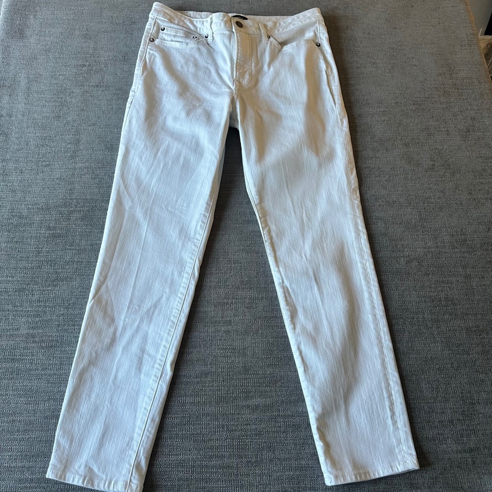 Express Jeans Men 31x32 White  Straight Leg 5-Pocket‎ Casual Denim